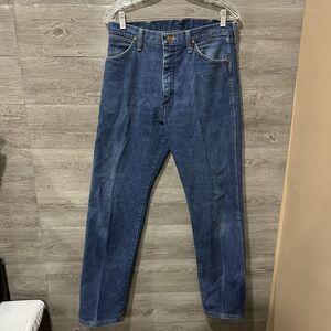 Vintage Wrangler Slim Fit Jeans Womens 32x32 Blue Medium Wash Denim USA Made